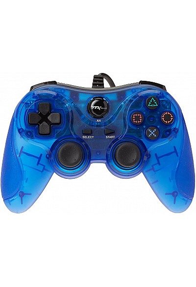 Manette Pour PS2 / Playstation 2 / PS1 Par TTX Tech - Bleue Transparente