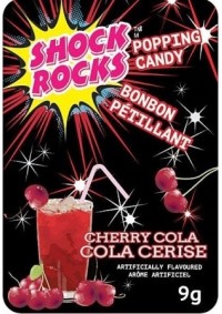 Bonbons Pétillants Shock Rocks - Cola Cerise (9g)