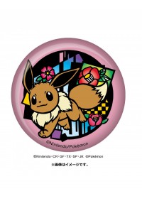 Macaron Pokemon Kirie Series Glitter Can Badge - Eevee