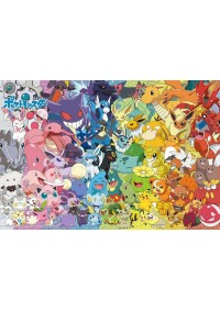 Casse-Tête Jigsaw Puzzle Pokemon Gathering! Colorful Edition - 100 Morceaux (38 x 26cm)