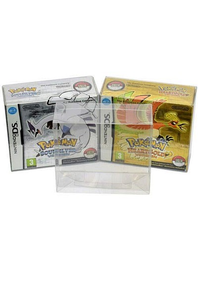 Boite Protectrice De Plastique Souple Transparente Pour Pokemon Heartgold/Soulsilver Par Evoretro