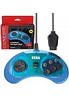 Manette Sega Genesis / Sega CD 6 Boutons Par Retro-Bit - Bleue
