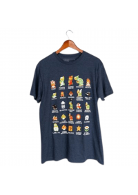 T-Shirt Super Mario Bros. Par Nintendo - Personnages et Ennemis Pixellisés