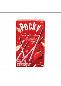 Bâtons De Biscuits Pocky Par Glico - Crème À La Fraise Croquante 51G