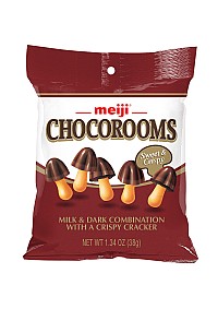 Biscuit Chocorooms (Kinoko No Yama En Version Américaine) Par Meiji - Chocolat Noir Et Au Lait