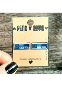 Boucles d'Oreilles Pink n' Love - Manette NES	