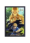 Affiche Encadrée Legend Of Zelda Breath Of The Wild Par Pyramid - Zelda Et Link 46 x 31 CM