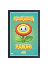 Affiche Encadrée Nintendo Super Mario Par Pyramid - Flower Power 46 x 31 CM