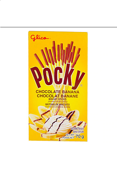 Bâton de Biscuits Pocky par Glico - Chocolat Et Bananes 70G