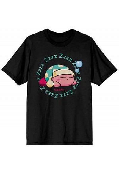 T-Shirt Kirby Par Bioworld - Sieste (Noir)