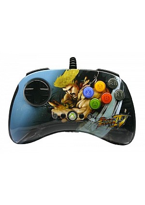 Manette Fight Pad Avec Fil Edition Street Fighter IV Pour Xbox 360 Par Mad Catz - Guile