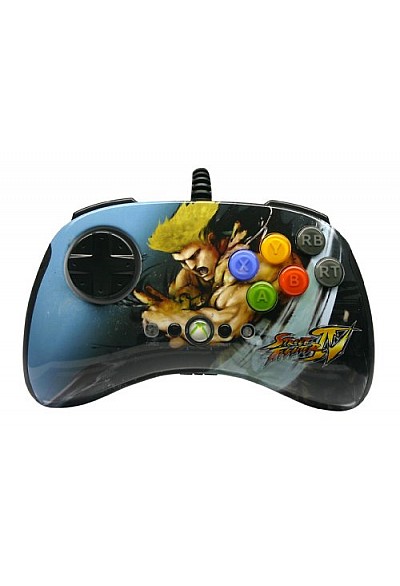 Manette Fight Pad Avec Fil Edition Street Fighter IV Pour Xbox 360 Par Mad Catz - Guile