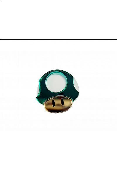 Épinglette (Pin) Super Mario Par Chinook Crafts - Champignon 1-UP Mushroom
