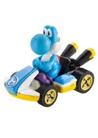Voiture Hot Wheels Mario Kart Par Mattel - Light Blue Yoshi Standard Kart