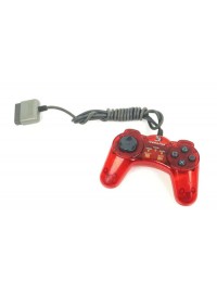 Manette Turbo GamePad Pour PS1 / Playstation Par InterAct - Rouge Transparente