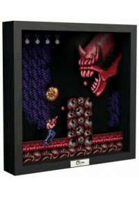 Cadre Diorama (Shadow Box) Contra Par Pixel Frames - Dragon God Java (23 x 23CM)