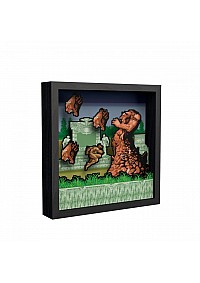 Cadre Diorama Shadow Box Altered Beast Par Pixel Frames - Boss 23 x 23 CM