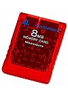 Carte Mémoire Pour PS2 / Playstation 2 8MB Officielle Sony - Rouge Transparente