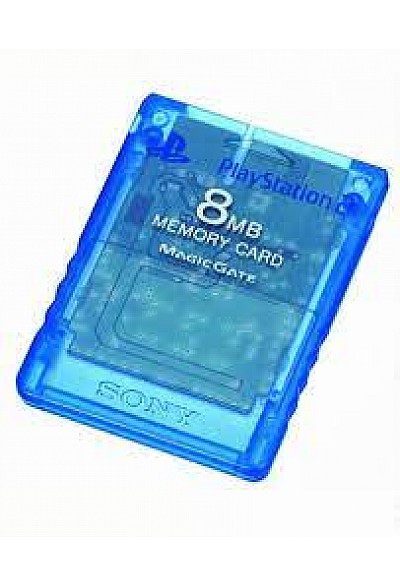 Carte Mémoire Pour PS2 / Playstation 2 8MB Officielle Sony - Bleue Transparente