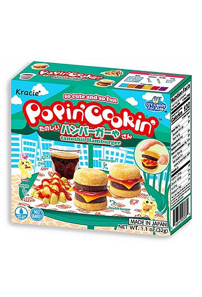 Bonbons à Faire Soi-Même Popin'Cookin' Par Kracie - Tanoshii Hamburger