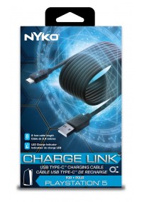 Cable De Recharge USB Type-C De 8 Pieds Pour Manette PS5 / Switch / Xbox Series Par Nyko