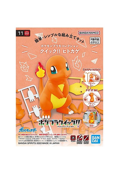 Model Kit Pokemon PLAMO #11 Par Bandai - Charmander