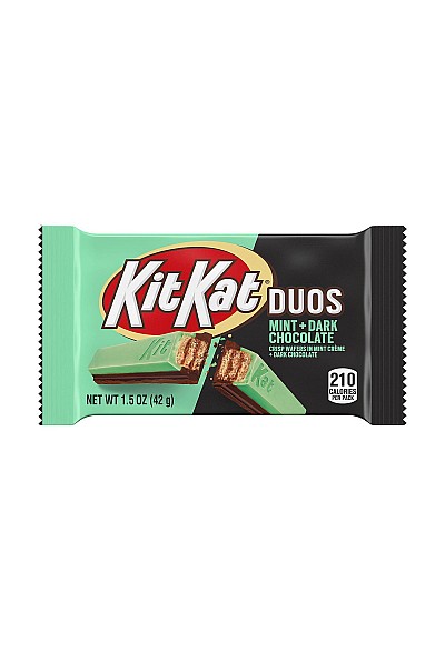 Tablette de Chocolat Kit Kat Duos Par Hershey - Saveur Menthe Et Chocolat Noir (42g) Tablette de Chocolat Kit Kat Duos Par Hershey - Saveur Menthe Et Chocolat Noir (42g)