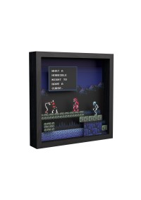 Cadre Diorama (Shadow Box) Castlevania II Simon's Quest Par Pixel Frames - Horrible Night (23 x 23CM