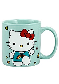 Tasse En Céramique Hello Kitty Par Bioworld - Turquoise (14 Oz)