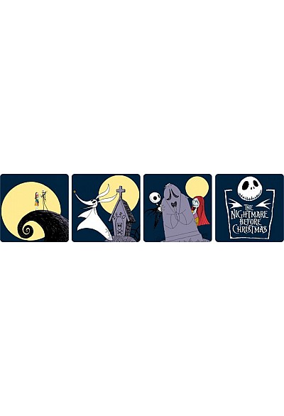 Ensemble De 4 Sous-Verre En Céramique Nightmare Before Christmas Par Bioworld