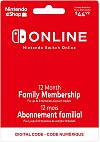 Carte Abonnement Familial En Ligne Nintendo Switch Online de 12 Mois
