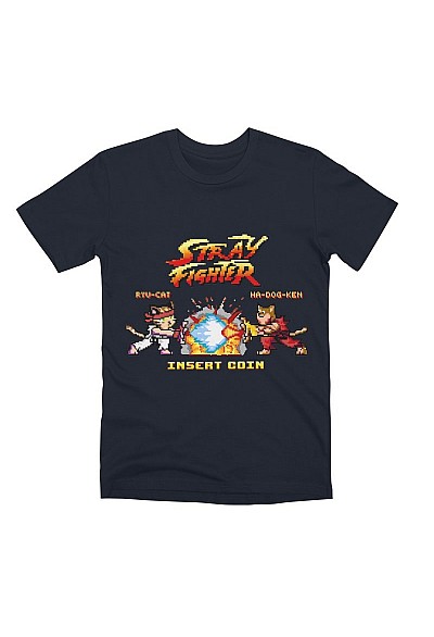 T-Shirt Threadless - Stray Fighter (Marine)