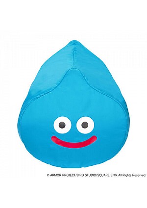 Housse De Coussin Ou Douillette Dragon Quest Par Square Enix - Slime Bleue Souriante (70CM)