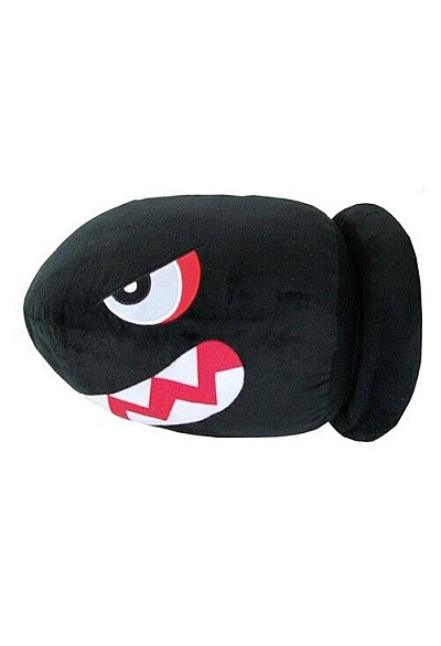 Coussin / Toutou Super Mario Bros Par Sanei - Banzai Bill 38 CM