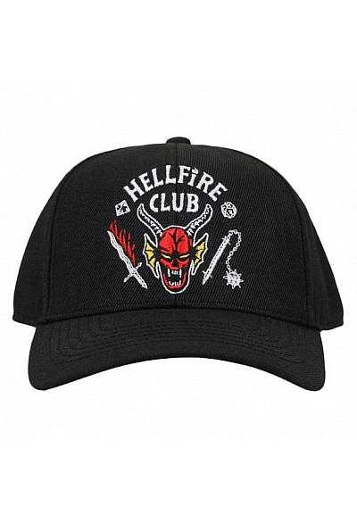 Casquette Ajustable Stranger Things Par Bioworld - Hellfire Club Noire