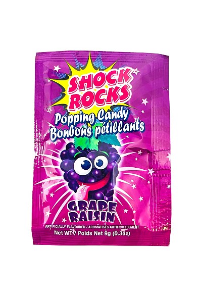 Bonbons Pétillants Shock Rocks - Raisin (9g)