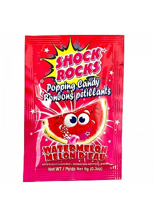 Bonbons Pétillants Shock Rocks - Melon D'Eau (9g)