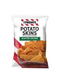 Croustilles TGI Fridays Potato Skins Style Snack Crisp - Jalapenos Et Cheddar (113.4G)