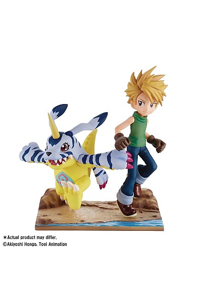 Figurine Digimon Adventures Par Banpresto - Yamato & Gabumon 15 CM