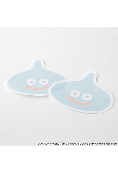 Calepin de Feuilles Autocollantes Dragon Quest Bungu Par Square Enix - Slime Bleue (24 Feuilles)