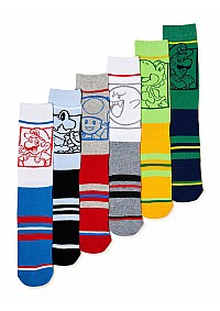 Chaussettes Super Mario Par Bioworld - Paquet De 6 Paires