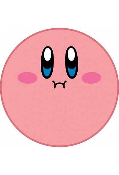 Jeté En Molleton Ronde Kirby Par Bioworld - Le Visage De Kirby