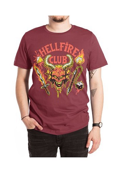 T-Shirt Threadless - Hellfire Club (Dark) Scarlet Red