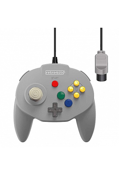 Manette Tribute Sans Fil Pour Nintendo 64 / N64 / Switch Par Retro-Bit - Grise