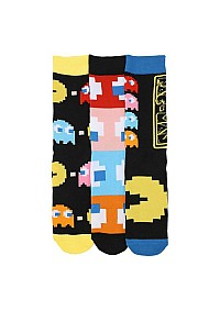 Chaussettes Pac-Man Par Bioworld - Ensemble De 3 Paires