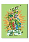 Affiche Murale En Métal Teenage Mutant Ninja Turtles TMNT - Tortues En Skate 40 x 31,5 CM