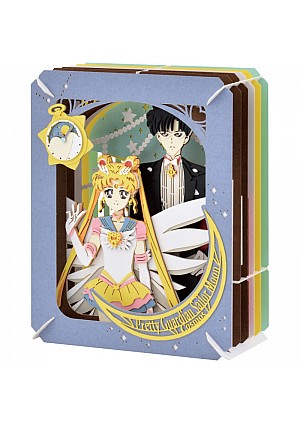Kit Bricolage Paper Theater Sailor Moon Cosmos Par Ensky - Sailor Moon Et Tuxedo Mask