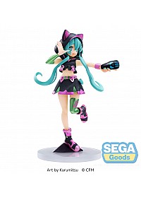 Figurine Luminasta Hatsune Miku Par Sega - Miku Live Stage 21 CM