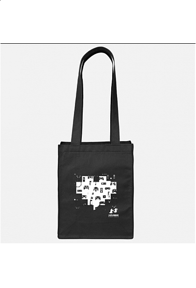 Sac De Magasinage Réutilisable En Tissu La Planque Jeux Vidéo Petit 25 x 20 x 10 CM - Noir