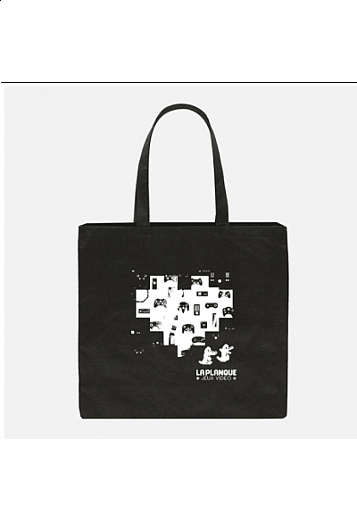 Sac De Magasinage Réutilisable En Tissu La Planque Jeux Vidéo Moyen 34 x 38 x 23 CM - Noir